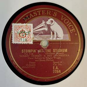 TOMMY DORSEY & HIS ORCHESTRA /STOMPIN*AT THE STADIUM/LIGHTLY AND POLITELY (E.A.2264) SP запись 78rpm JAZZ {. версия }