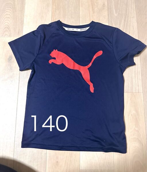 サッカー 140 キッズ 半袖 ネイビー 半袖Tシャツ フットサル スポーツ プーマ PUMA