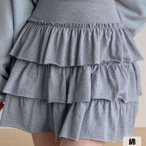 SHEIN シーイン Dazy ミニスカート グレー Y2K シズニルック バレエコア 平成女児 エンジェルコア ウィッシュコア