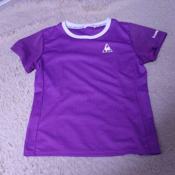 le coq sportif Tシャツ パープル レディース