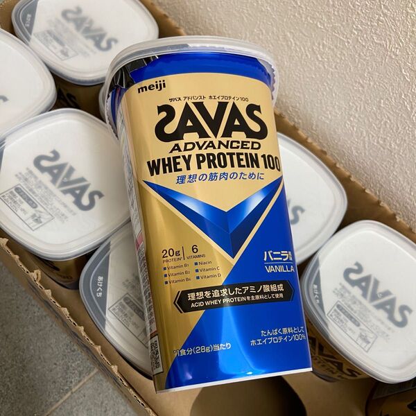 3個●SAVAS WHEY PROTEIN 100 バニラ ザバス ホエイプロテイン100