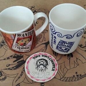 ONE PIECE トニートニー・チョッパー マグカップ 2個 コースター付き