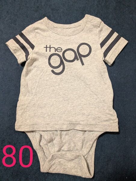ロンパース ベビー服 gap 80 グレー 半袖