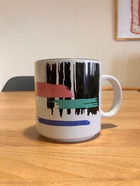 90年代 ヴィンテージ マグカップ ストライプ カラフル