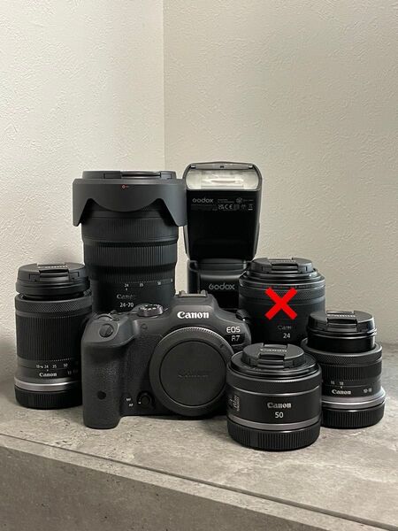 Canon EOS R7 レンズ4本 ストロボセット