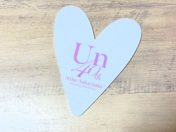 非売品 中山美穂 40th Anniversary Concert -Un- NHKホール 演出グッズ ハート形 羽