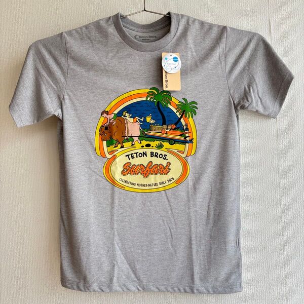 【タグ付き未使用品】 ティートンブロス Teton Bros. プリントTシャツ 半袖 グレー メンズ M