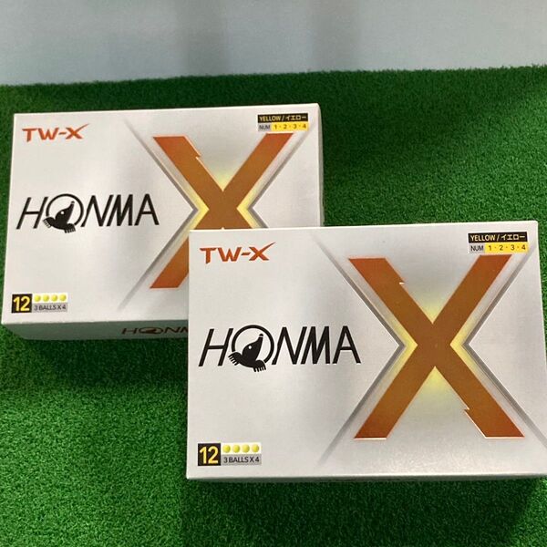 625・★ホンマゴルフ TW-X 2024年モデル イエロー 2ダース 新品