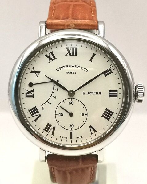 EBERHARD エベラール 21017 8デイズ パワーリザーブ スモセコ 箱保付き メンズ 手巻き 時計