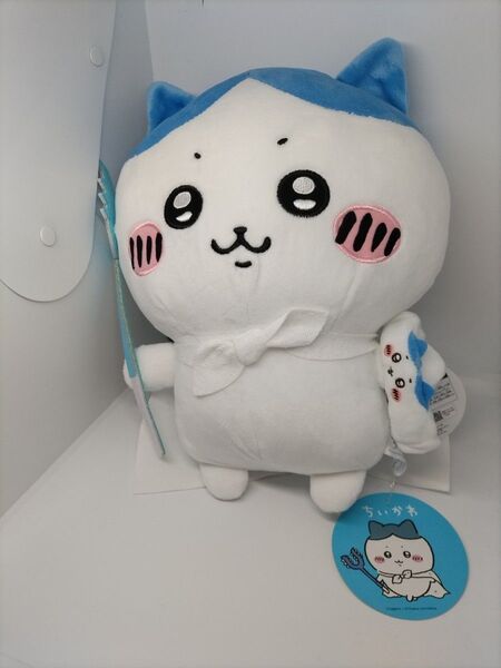 送料込み ちいかわ ハチワレ2個セット 特訓スタイルBIGぬいぐるみ&リストバンドキーホルダー