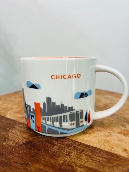 廃盤品★レア!海外限定 スタバマグ YOU ARE HERE シカゴ スターバックス STARBUCKS マグカップ