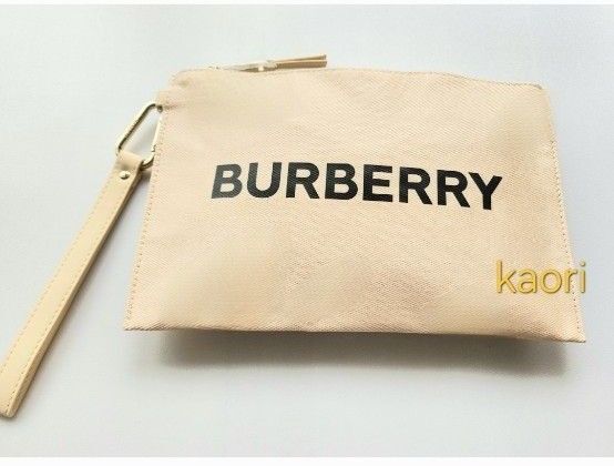 新品未使用 BURBERRY 正規ノベルティ ポーチ 非売品 男女兼用 ベージュ