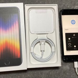 《値段交渉可》 iPhone SE 第3世代 128GB ミッドナイト SIMフリー Apple スマートフォン 純正バッテリー