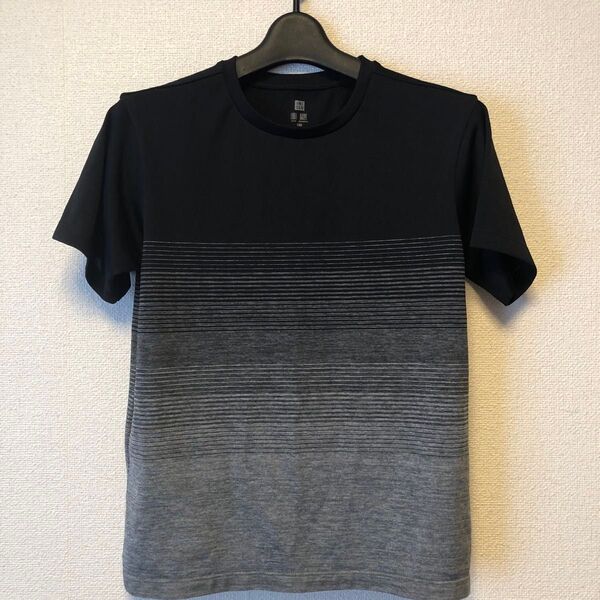 ユニクロ キッズ Tシャツ ドライEXクルーネックT グラデーション 半袖 ホームクリーニング済み