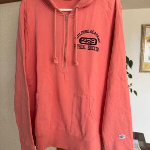 チャンピオン ハーフジップ パーカー champion