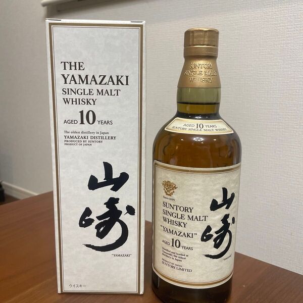 サントリーシングルモルトウイスキー 山崎10年 箱付き 未開封 SUNTORY YAMAZAKI WHISKY