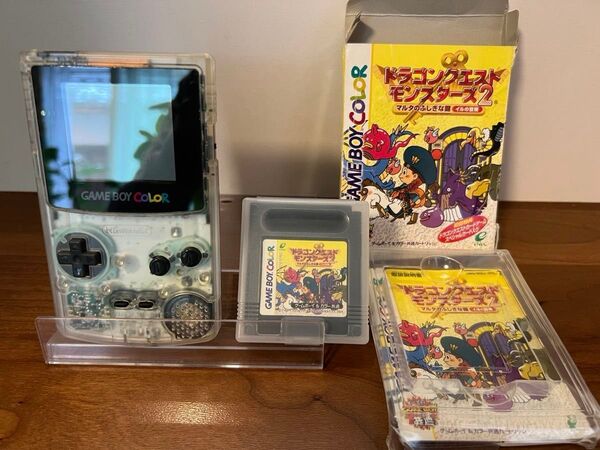 ゲームボーイカラー クリア 本体 分解清掃整備 動作確認済み ソフト付き