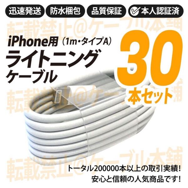 ライトニングケーブル Lightning端子 タイプA typeA iPhone USB充電器 Appleアップル純正品互換 人気