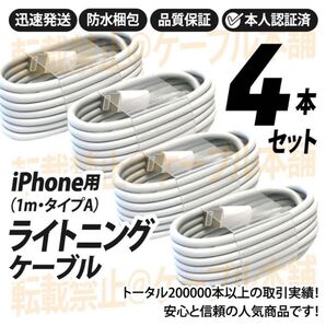 ライトニングケーブル Lightning端子 タイプA typeA iPhone USB充電器 Appleアップル純正品互換 人気