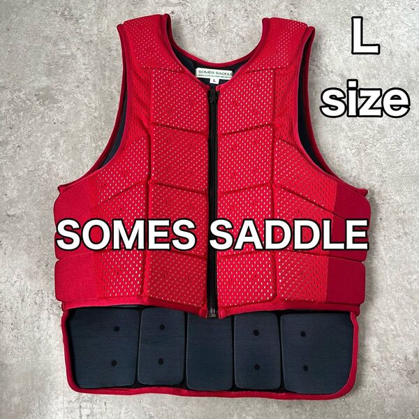 【極美品】ソメスサドル 乗馬用プロテクター L SOMES SADDLE 赤