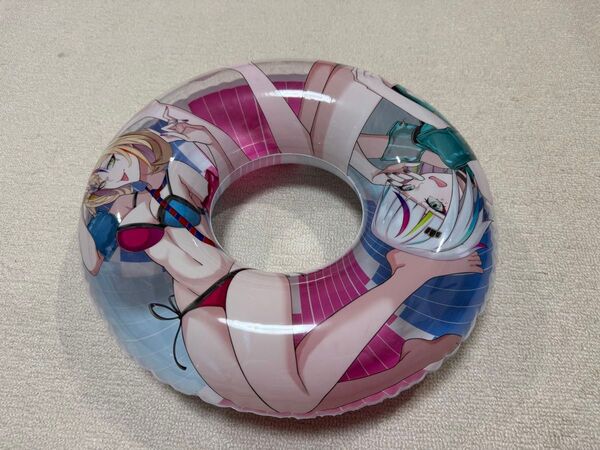 ドールサイズ同人浮き輪『音ゲーマーの姉妹』1/3スケール ミニチュア浮き輪 DD/MD/SD用 中古です。 同人空ビ キャラクター