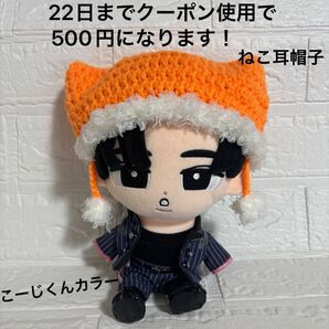 Snow Man すのチルBIGぬいぐるみver ねこ耳帽子 向井康二