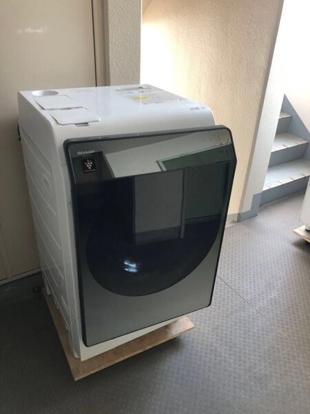 美品 シャープ ES-WS13-TL 2021年購入 ドラム式洗濯乾燥機 洗濯11k 乾燥6k分解清掃済み