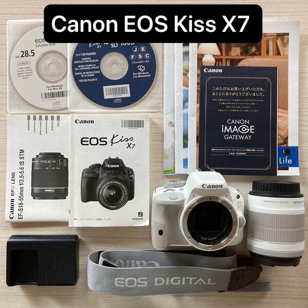Canon EOS Kiss X7 WHITE レンズキット