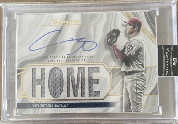 大谷翔平 直筆サインカード TOPPS Luminaries MOMAR-SO 15枚限定(6/15) 実使用ジャージ エンゼルス