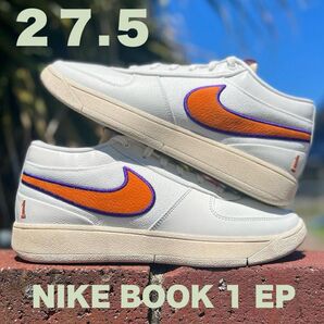 【美品】NIKE BOOK 1 EP SAIL/CLAY ORANGE 27,5cm