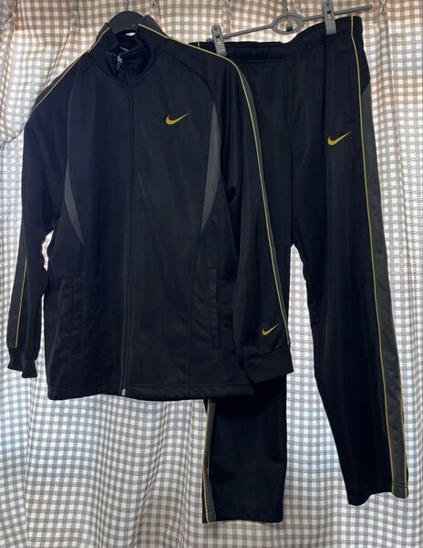 NIKE ナイキ トラックジャケット セットアップ ゴールド刺繍ロゴ L 大きめ