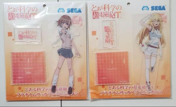 とある科学の超電磁砲T プラチナムザッカアクリルジオラマ 御坂美琴 食蜂操祈 全2種セット