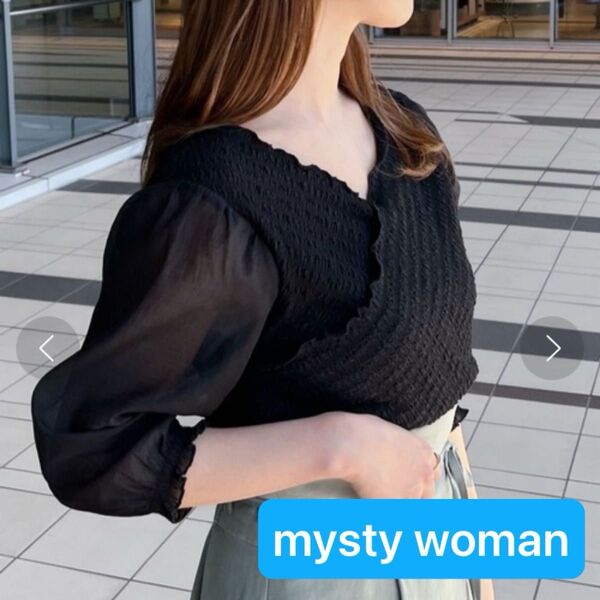 mysty woman カシュクール2WAYプルオーバー