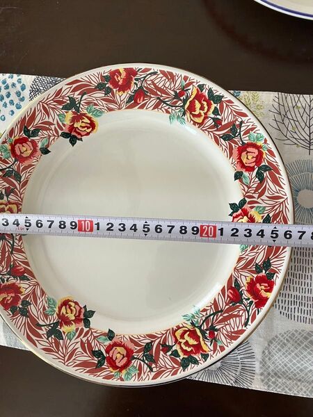 花柄のお皿 3点セット 直径約26cm