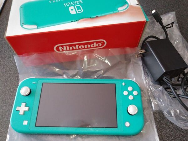 ジャンク品 Nintendo Switch Lite ターコイズ ニンテンドースイッチライト 任天堂 箱あり 充電器あり 本体