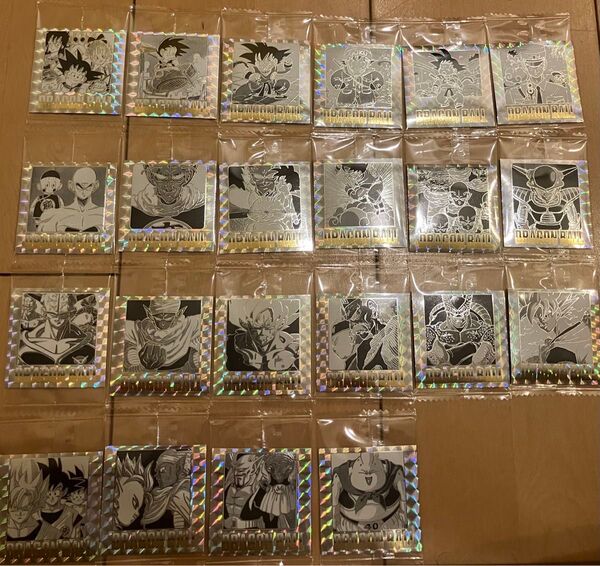 ドラゴンボール 40周年記念 オリジナルイラストレーション シール ウエハース 22枚セット