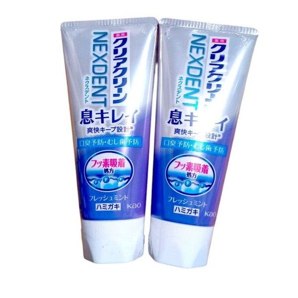 クリアクリーン ネクスデント 息キレイ フレッシュミント 110g×2本