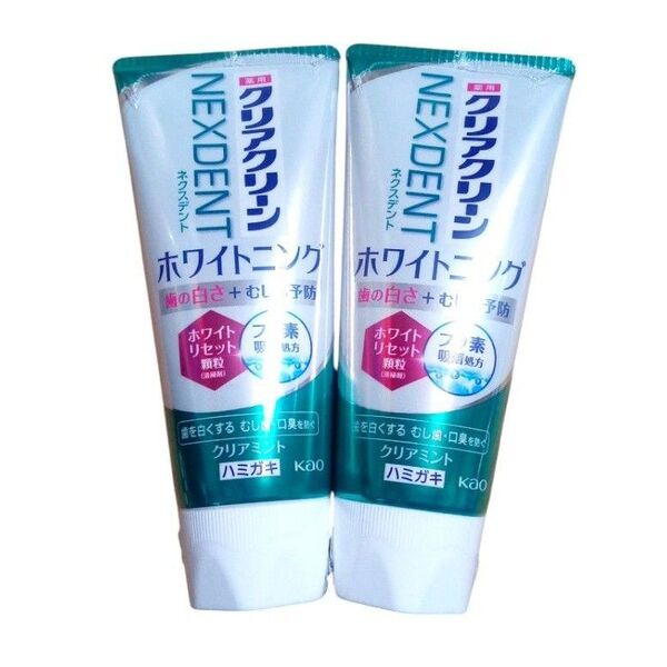 クリアクリーン ネクスデント ホワイトニング クリアミント 120g×2本