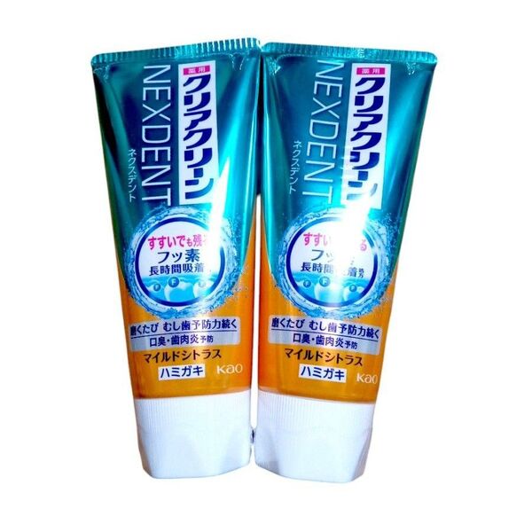 クリアクリーン ネクスデント マイルドシトラス 120g×2本