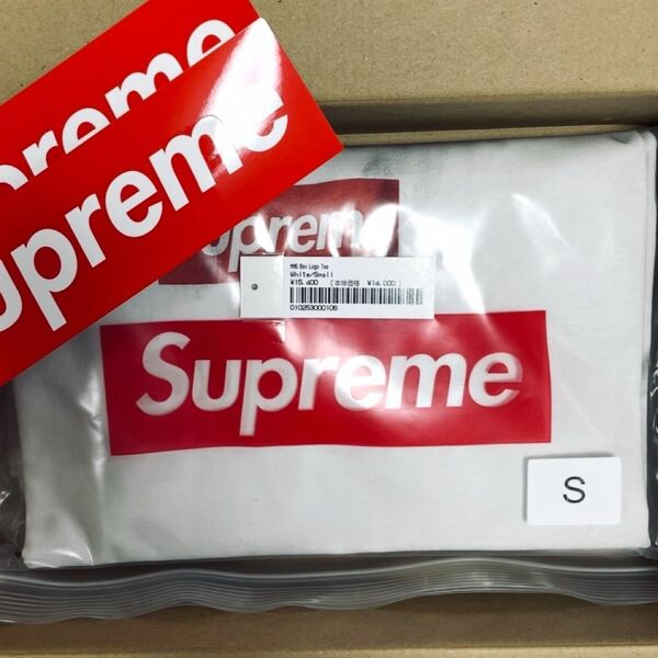 S. Supreme x MM6 Maison Margiela Box Logo Tee "White" マルジェラ Tシャツ