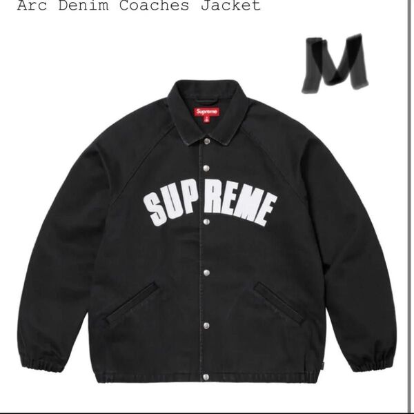 M. Supreme Arc Denim Coaches Jacket Black デニムコーチジャケット