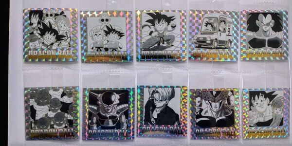 ドラゴンボール 40周年記念 オリジナルイラストレーション ウエハースシール 10枚セット