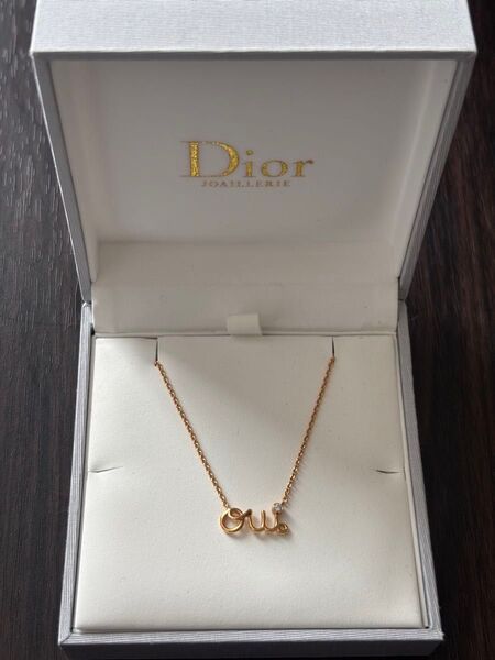 ディオール アムールoui 美品 K18ピンクゴールドPGネックレス ネックレス Christian Dior ゴールドカラー