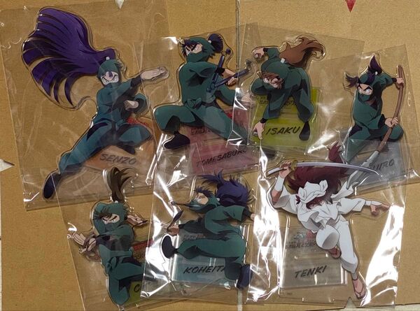 忍たま乱太郎 ドクタケ忍者隊最強の軍師 アニメイト特典 アクリルスタンド アクスタ 7個セット 忍たま