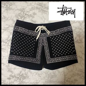 ※激レア※Stussy バンダナ柄 スイムウェア Mサイズ ウォーターショーツ 海水パンツ ステューシー