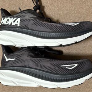 【ほぼ新品未使用】HOKA CLIFTON 9 WIDE 27.0 ホカ クリフトン 9 ワイド