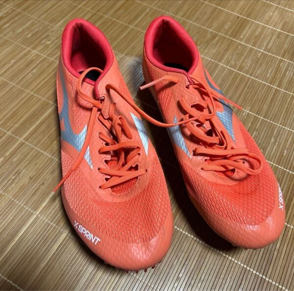 ミズノ 陸上スパイク エックススプリント X SPRINT レッド 27cm