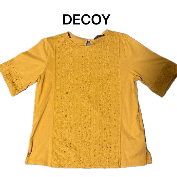 DECOY ひやさら切替Tシャツ Lサイズ