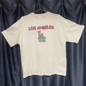 LA ロゴ刺繍 半袖 Tシャツ 未使用 ホワイト Mサイズ 白
