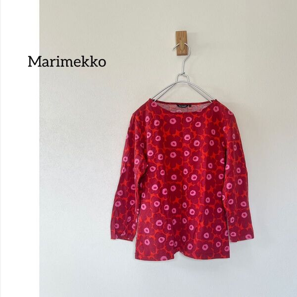 marimekko マリメッコ ウニッコ 北欧 七分袖Tシャツ 花柄 ロンT